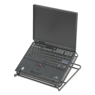 Onyx Mesh Laptop Stand, 12.25" x 12.25" x 2", Black - 