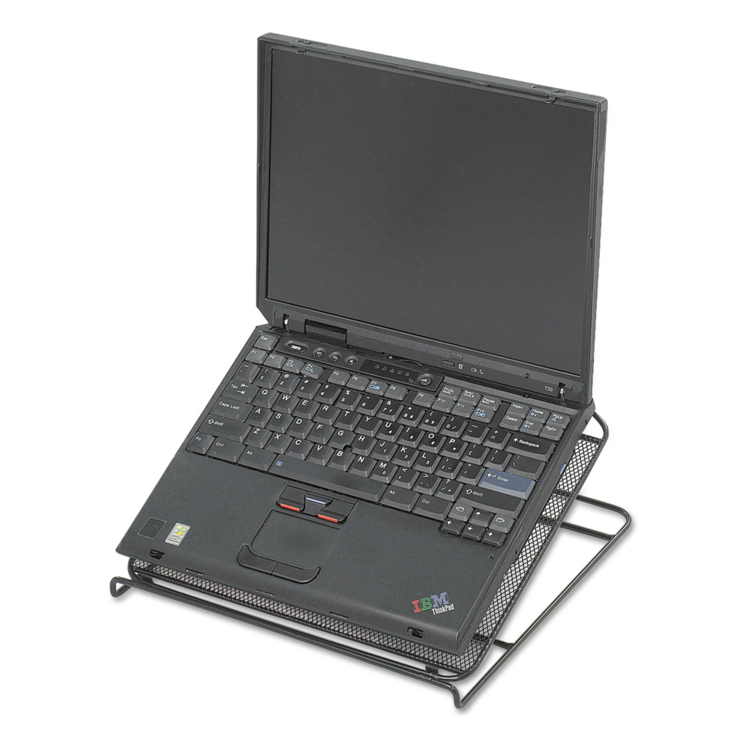 Onyx Mesh Laptop Stand, 12.25" x 12.25" x 2", Black - 