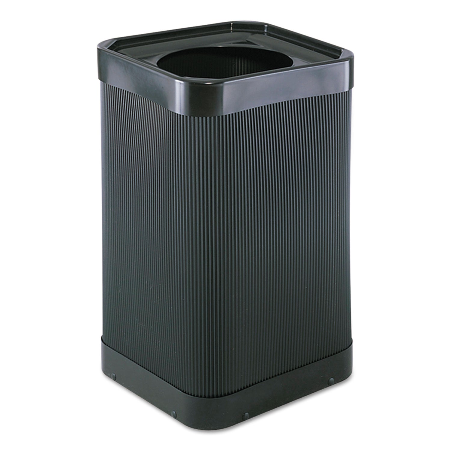 At-Your-Disposal Top-Open Receptacle, 38 gal, Polyethylene, Black - 