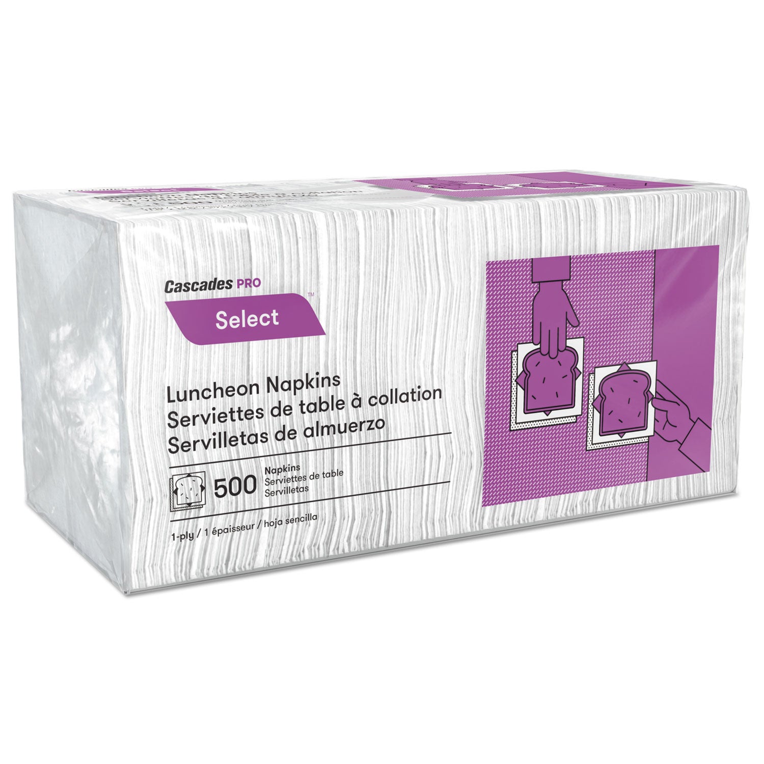 select-luncheon-napkins-1-ply-12-x-12-white-500-pack-6000-carton_csdn020 - 1