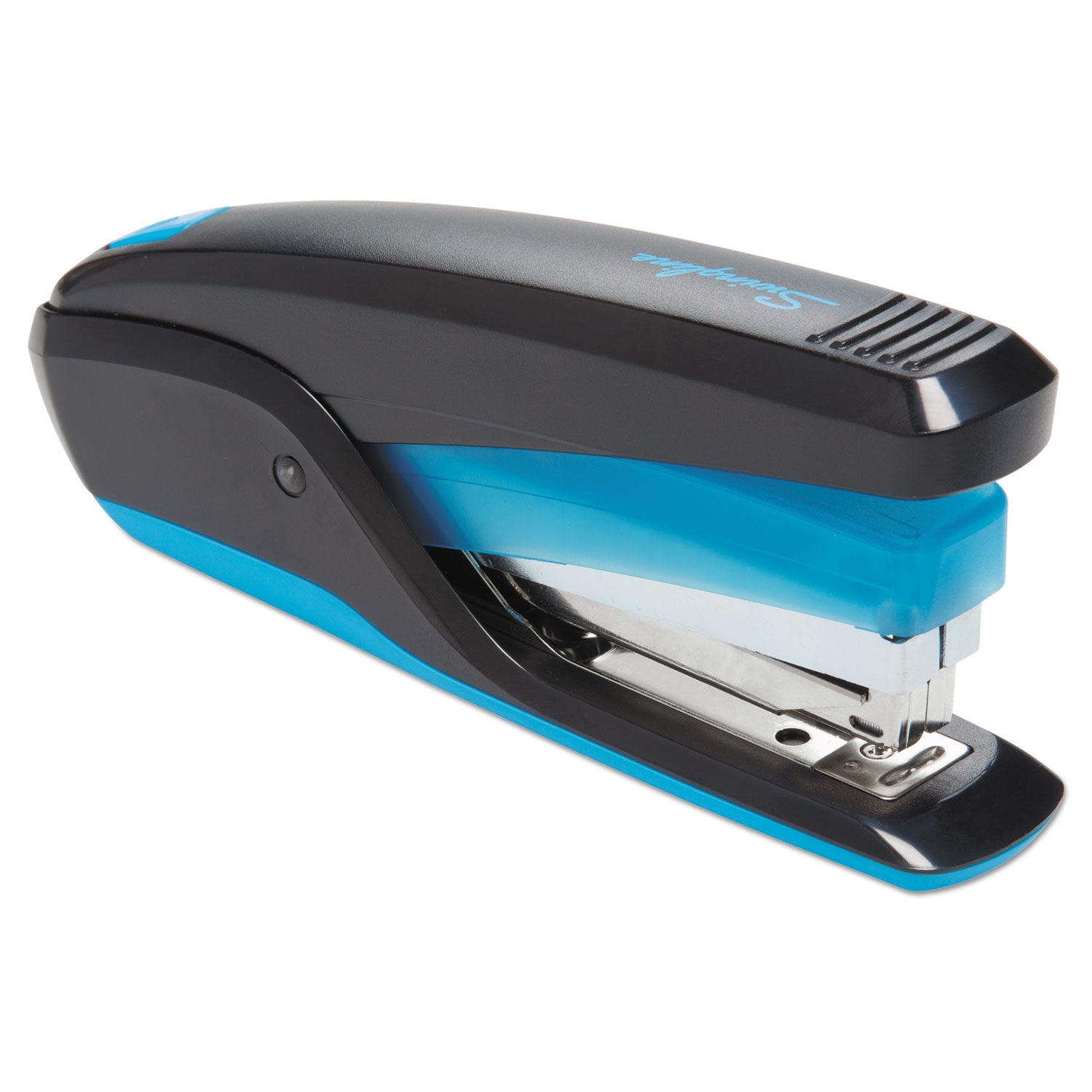 QuickTouch Reduced Effort Full Strip Stapler, 20-Sheet Capacity, Black/Blue - 