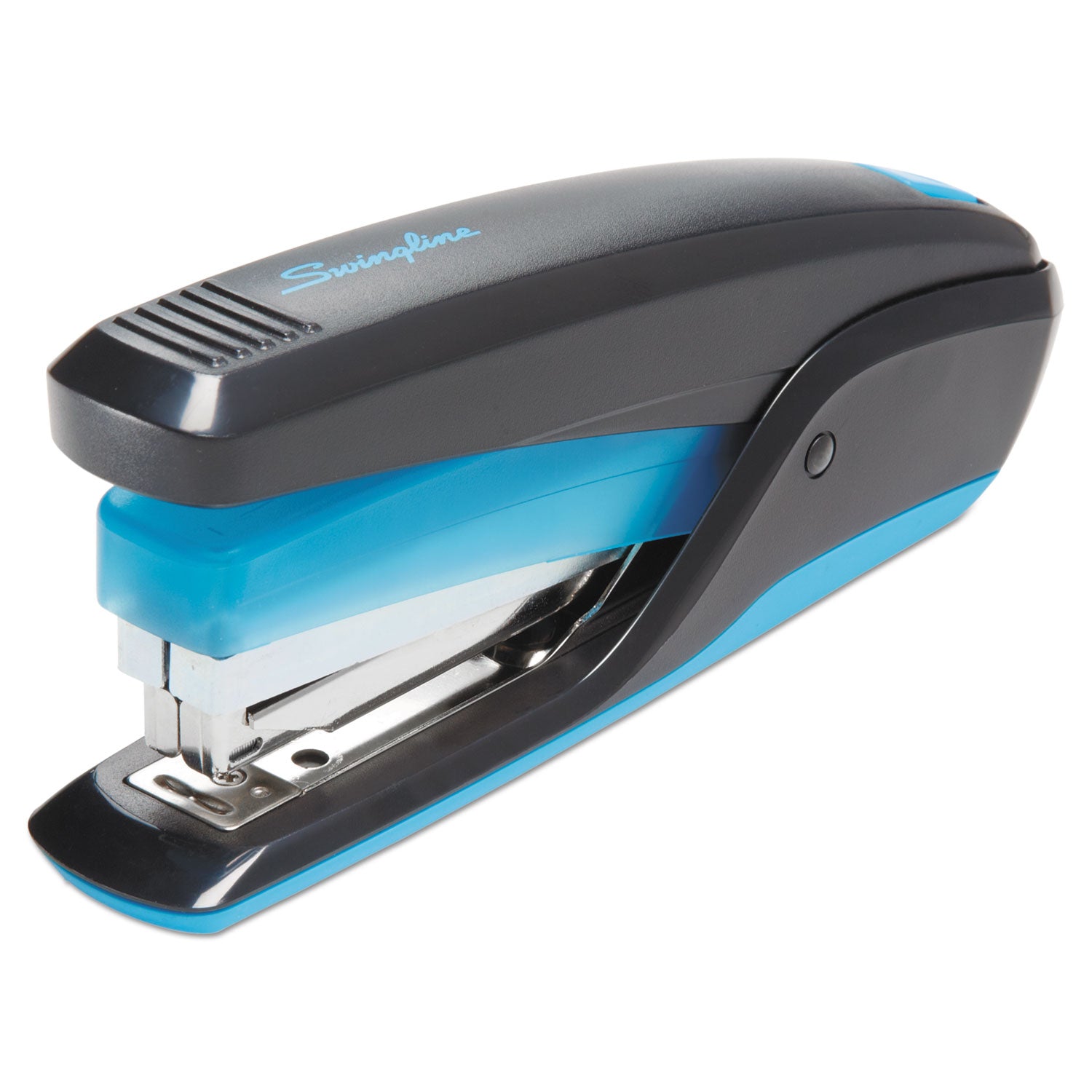 QuickTouch Reduced Effort Full Strip Stapler, 20-Sheet Capacity, Black/Blue - 