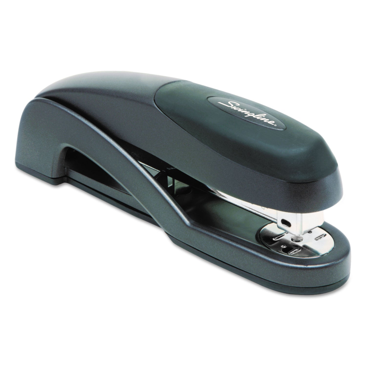 Optima Full Strip Desk Stapler, 25-Sheet Capacity, Graphite Black - 