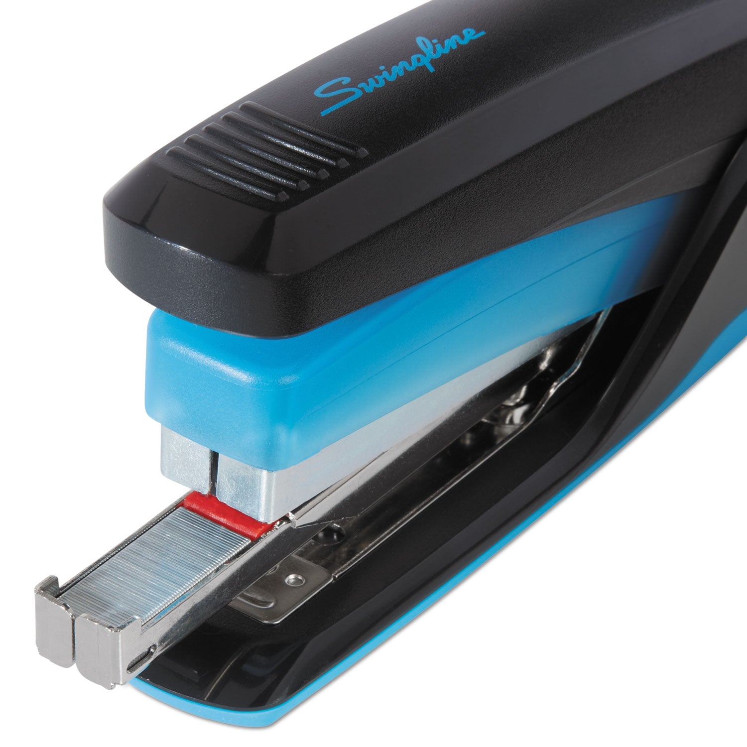 QuickTouch Reduced Effort Full Strip Stapler, 20-Sheet Capacity, Black/Blue - 