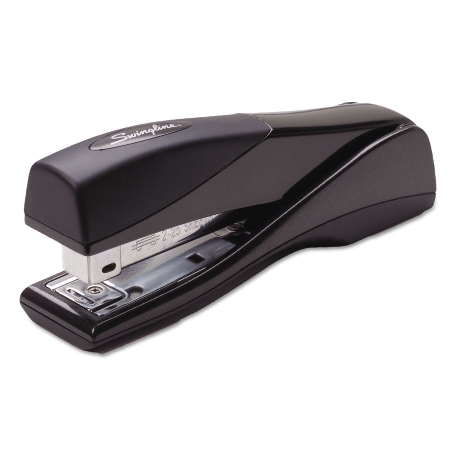 Optima Grip Full Strip Stapler, 25-Sheet Capacity, Graphite Black - 