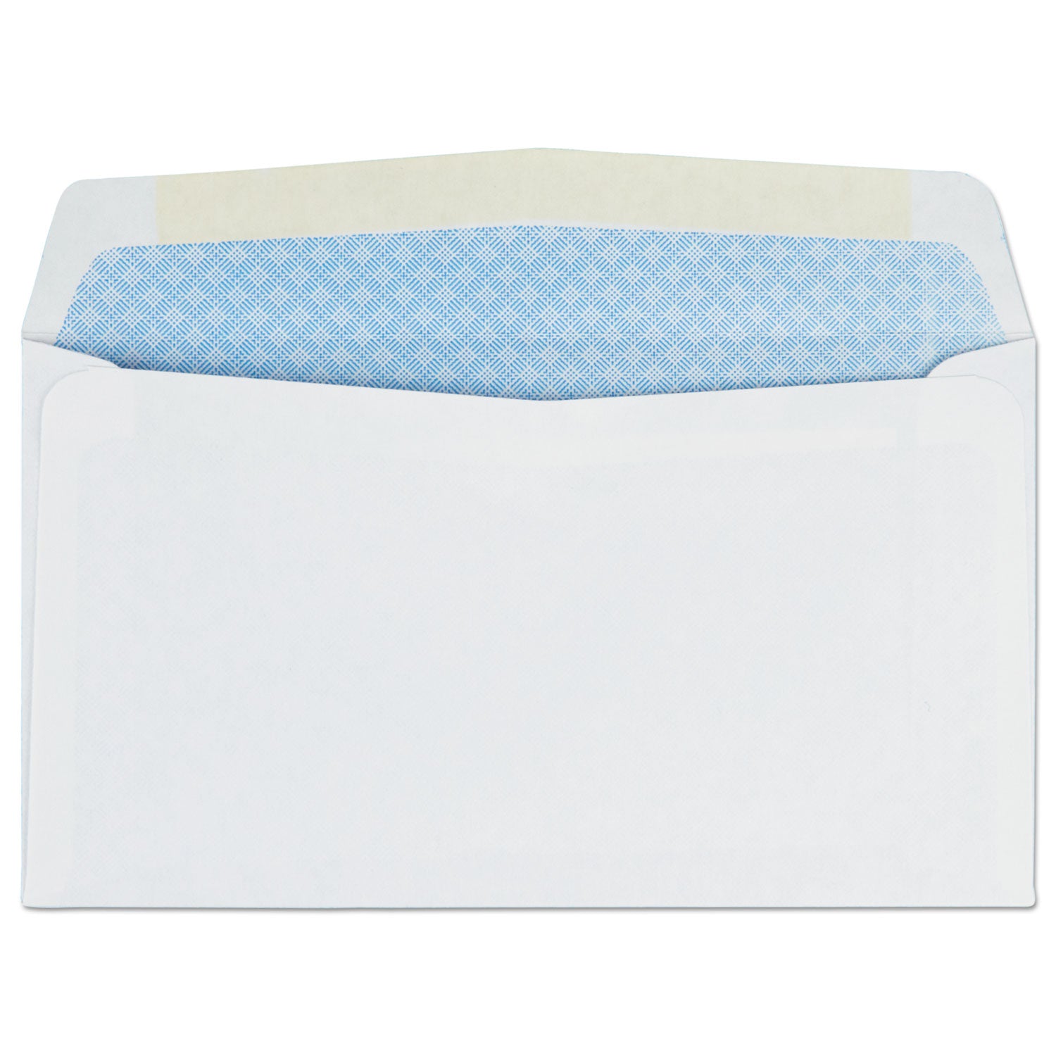 Security Tint Business Envelope, #6 3/4, Commercial Flap, Gummed Closure, 3.63 x 6.5, White, 500/Box