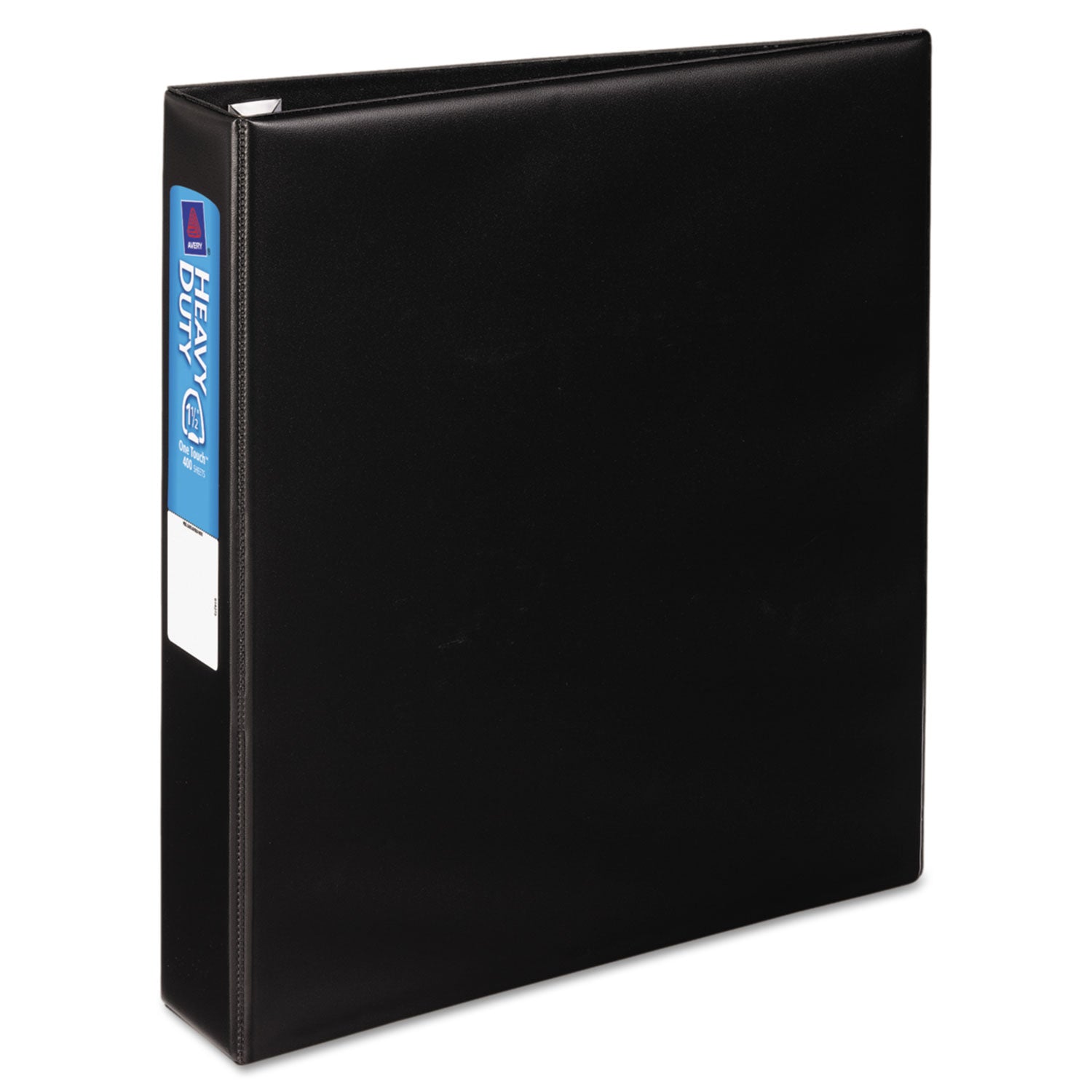 Heavy-Duty Non-View Binder with DuraHinge and One Touch EZD Rings, 3 Rings, 1.5" Capacity, 11 x 8.5, Black - 