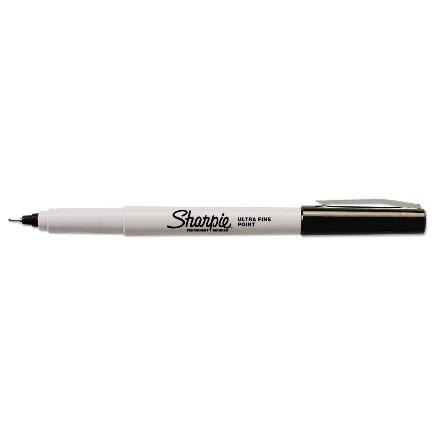 Ultra Fine Tip Permanent Marker, Ultra-Fine Needle Tip, Black, 5/Pack