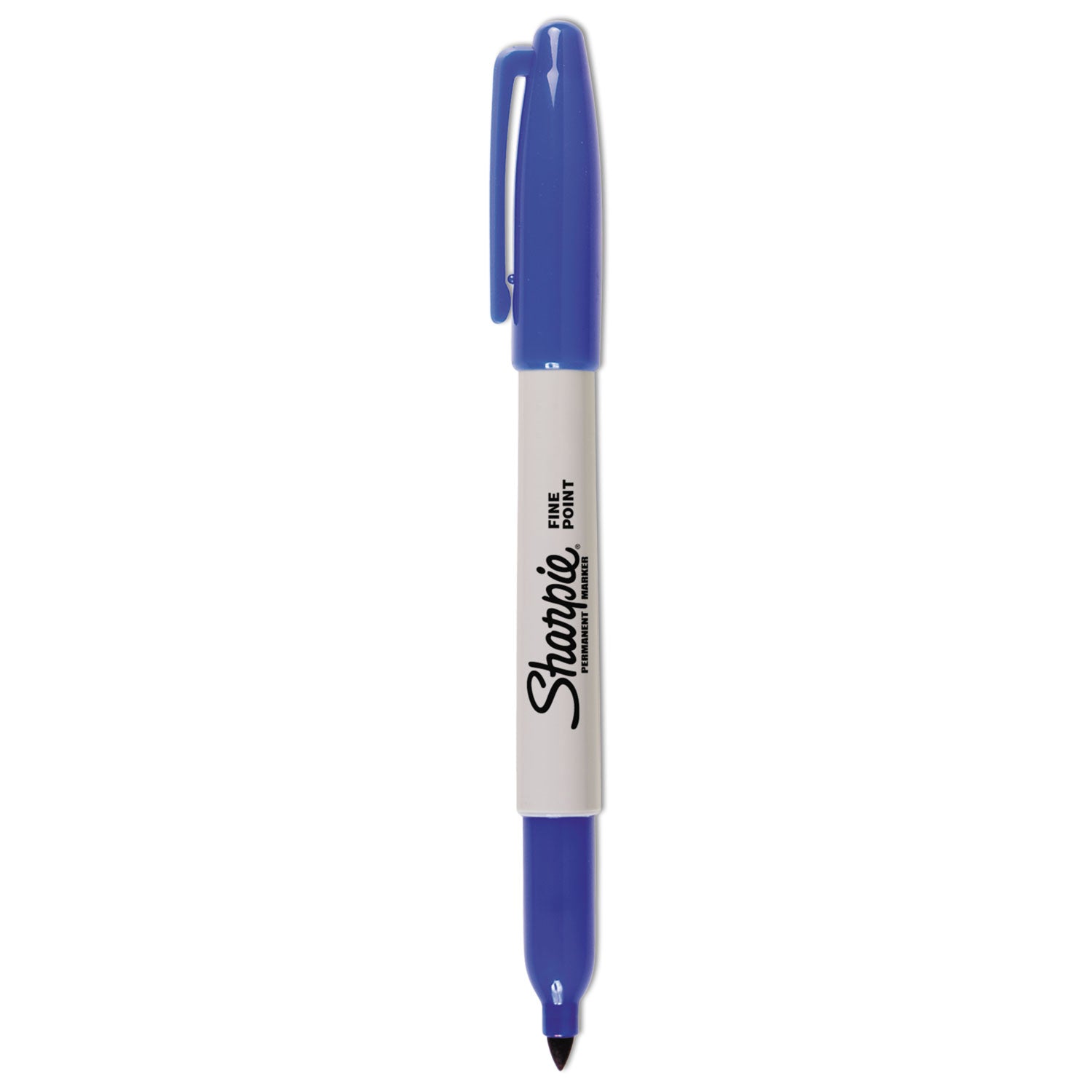 fine-tip-permanent-marker-fine-bullet-tip-blue-dozen_san30003b - 2