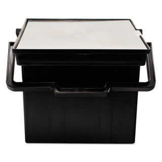 Companion Portable File, Letter/Legal Files, 17" x 14" x 11", Black - 
