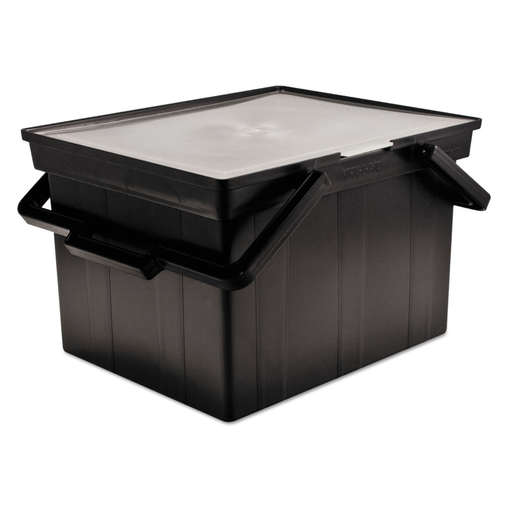 Companion Portable File, Letter/Legal Files, 17" x 14" x 11", Black - 
