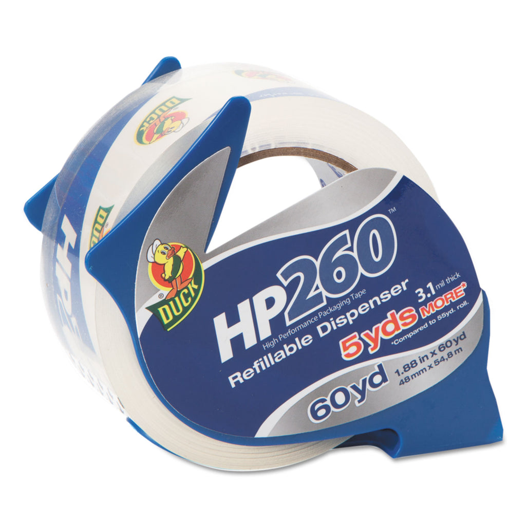 HP260 Packaging Tape with Dispenser, 3" Core, 1.88" x 60 yds, Clear - 