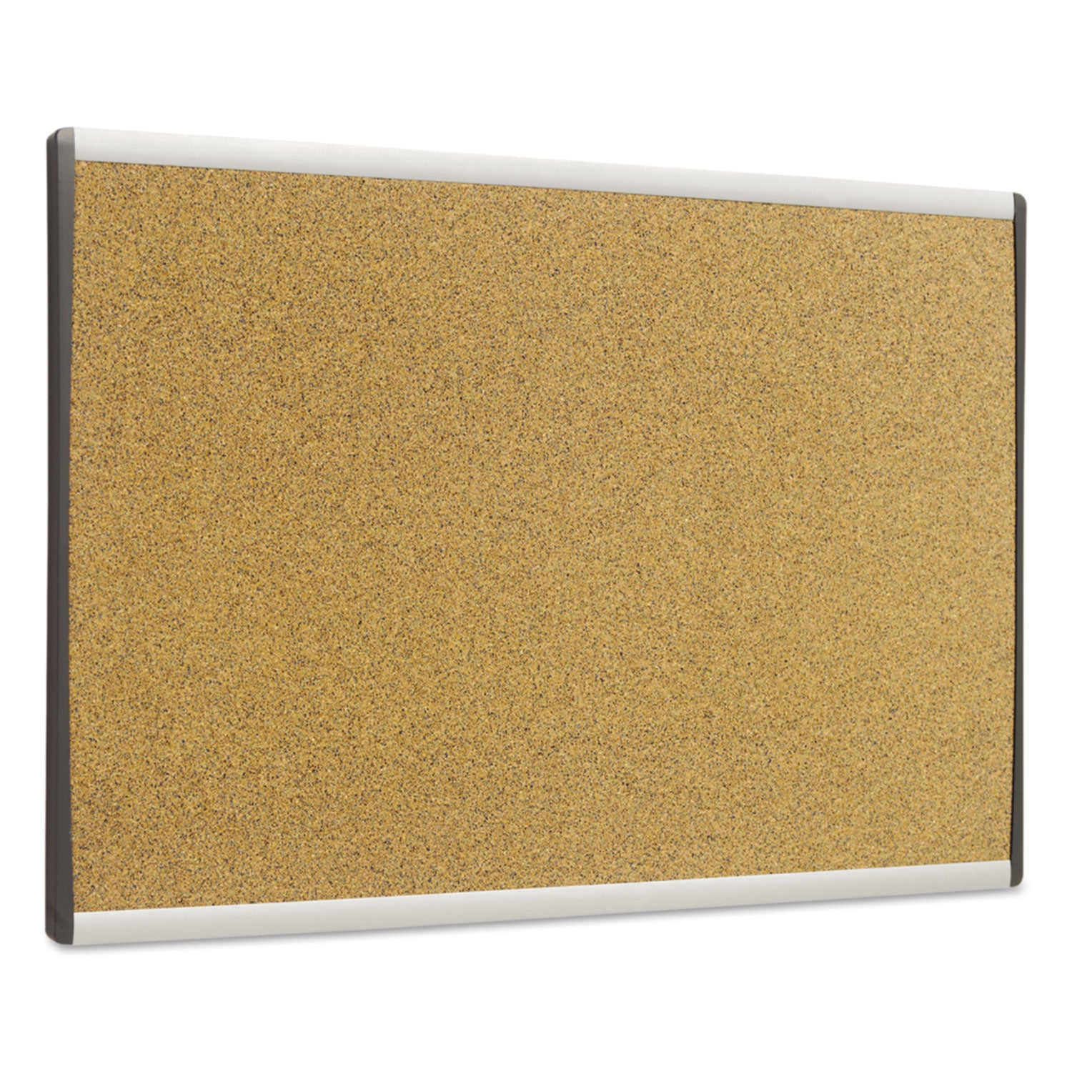 ARC Frame Cubicle Cork Board, 30 x 18, Tan Surface, Silver Aluminum Frame - 