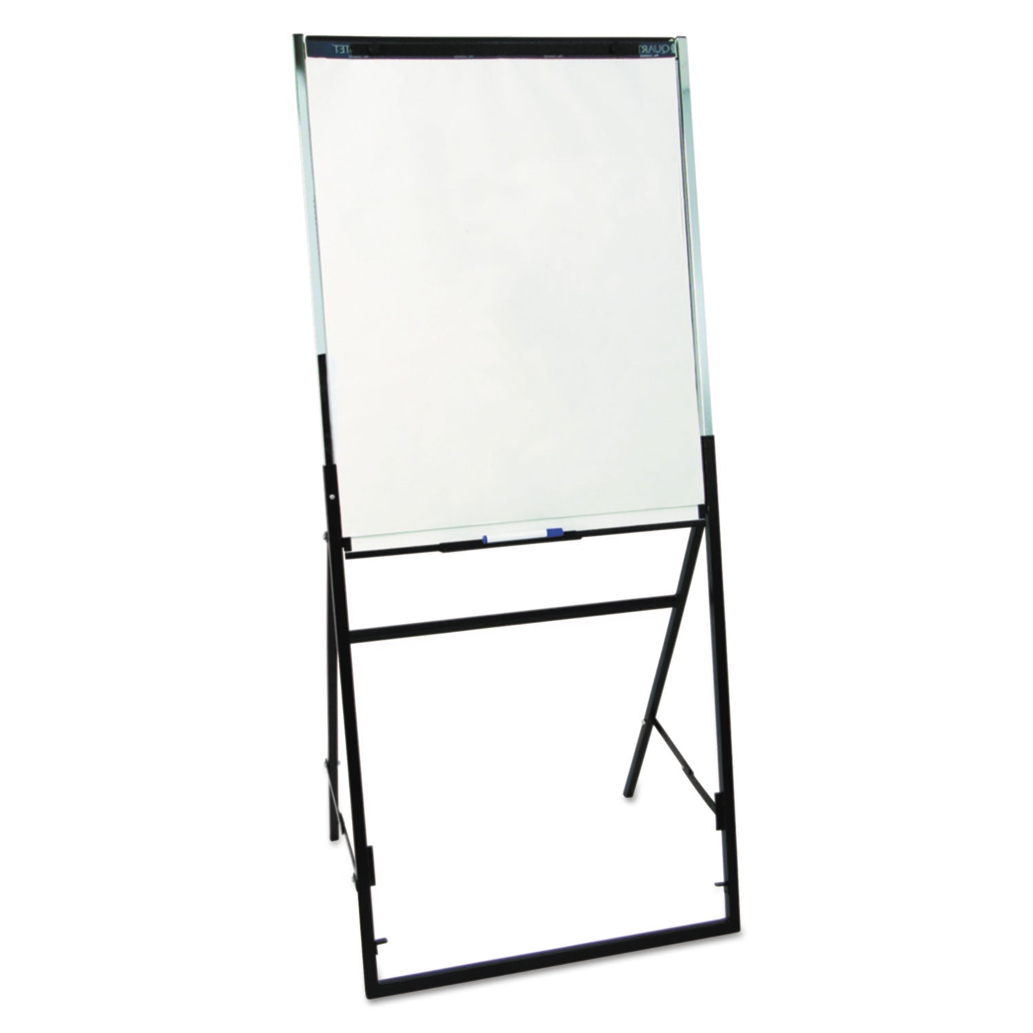 Futura Dry Erase Presentation Easel, 26 x 35, White Surface, Black Steel Frame - 