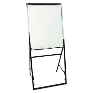 Futura Dry Erase Presentation Easel, 26 x 35, White Surface, Black Steel Frame - 