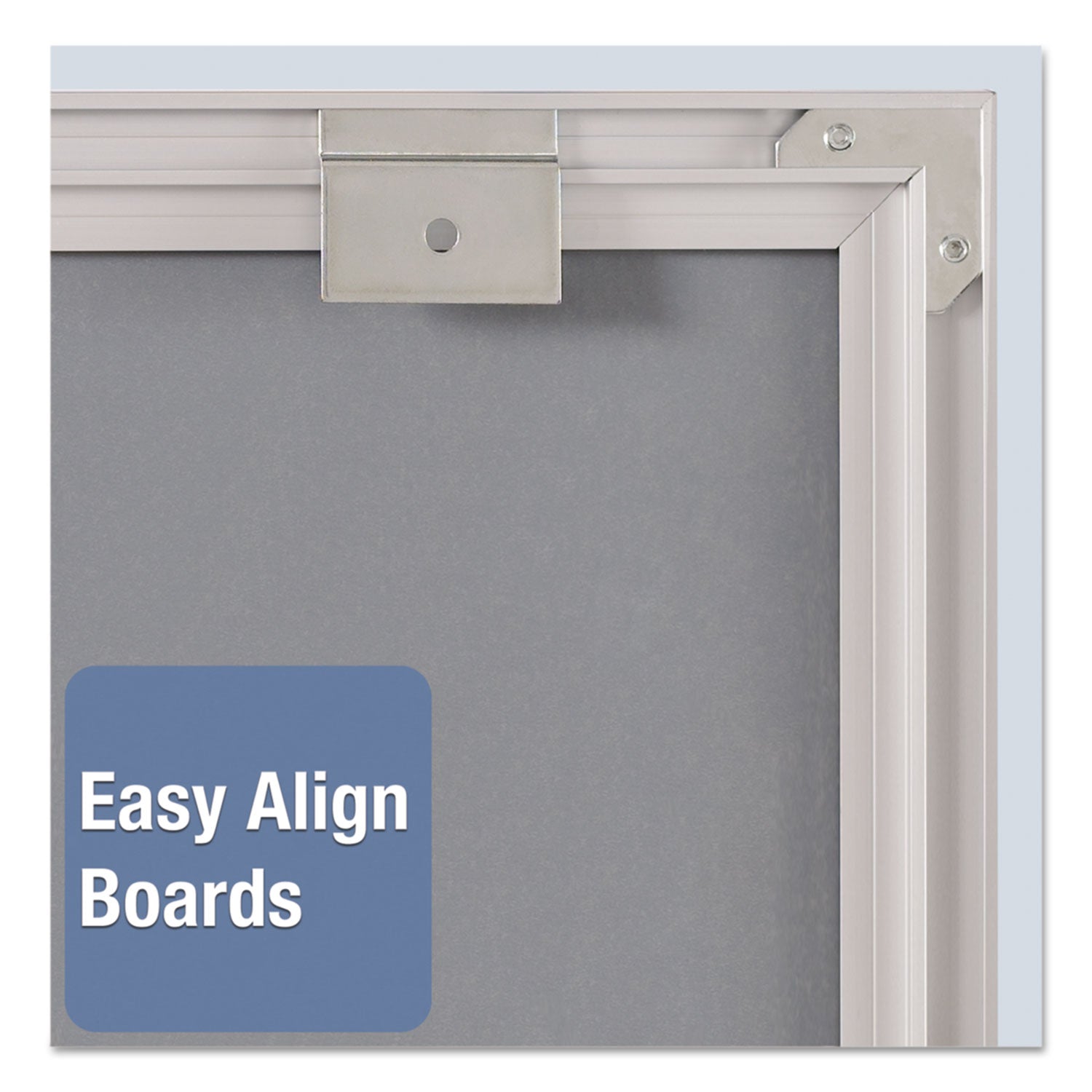 Matrix Magnetic Boards, 16 x 16, White Surface, Silver Aluminum Frame - 