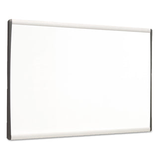 ARC Frame Cubicle Dry Erase Board, 24 x 14, White Surface, Silver Aluminum Frame - 