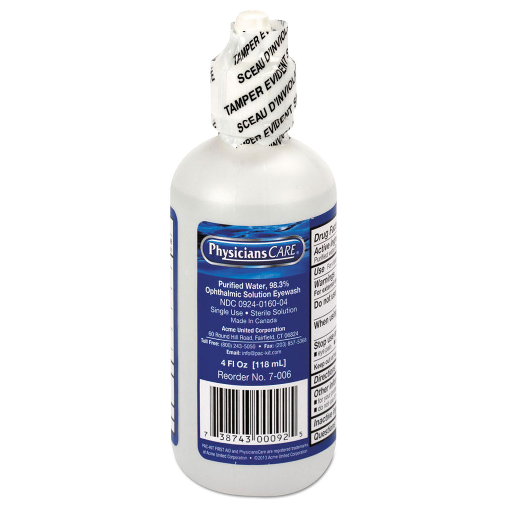 Refill for SmartCompliance General Business Cabinet, 4 oz Eyewash Bottle
