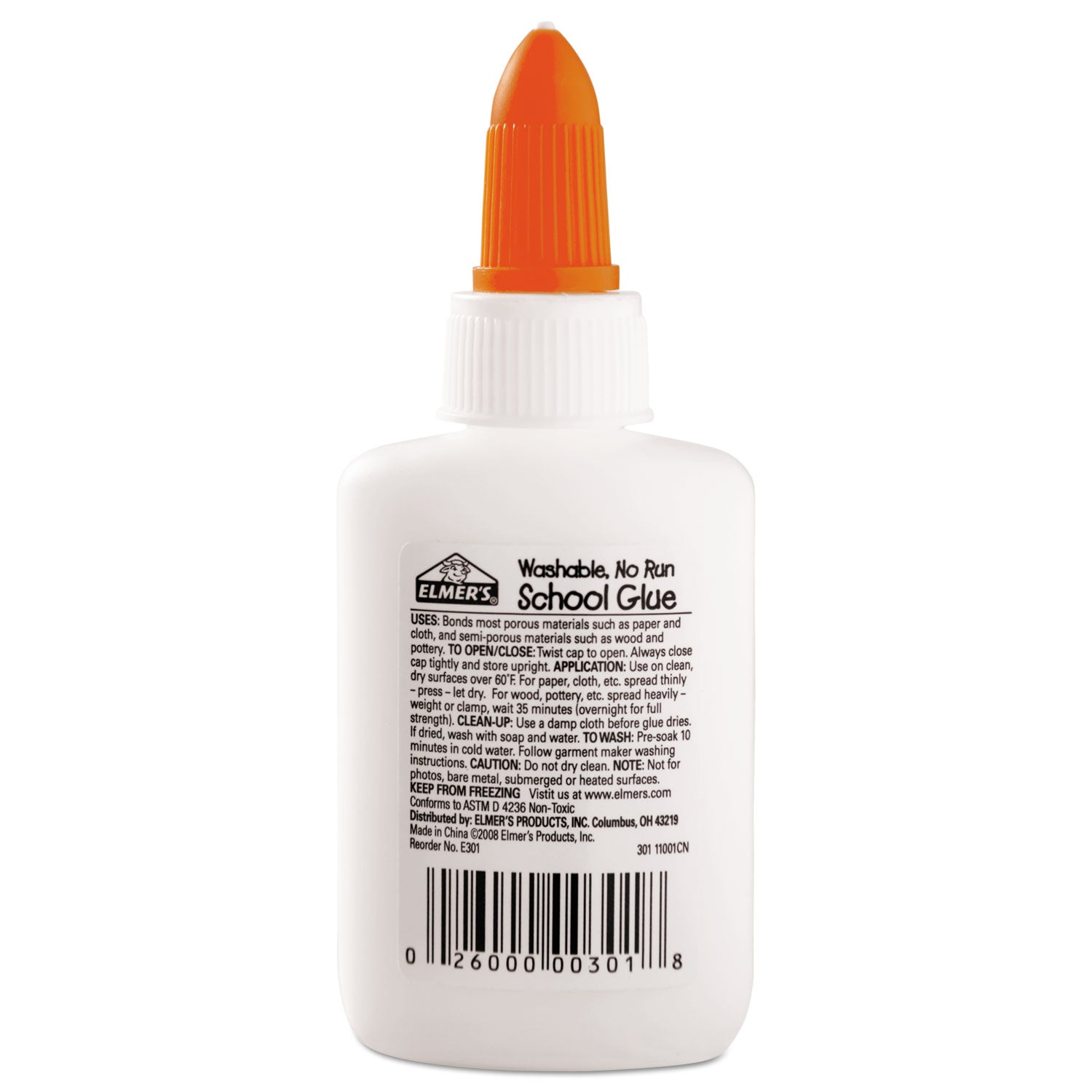 Washable School Glue, 1.25 oz, Dries Clear - 