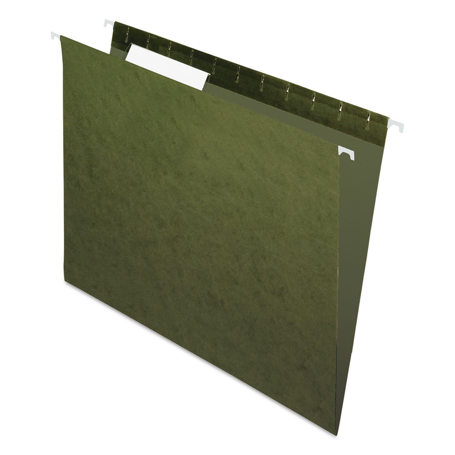 Standard Green Hanging Folders, Letter Size, 1/3-Cut Tabs, Standard Green, 25/Box - 
