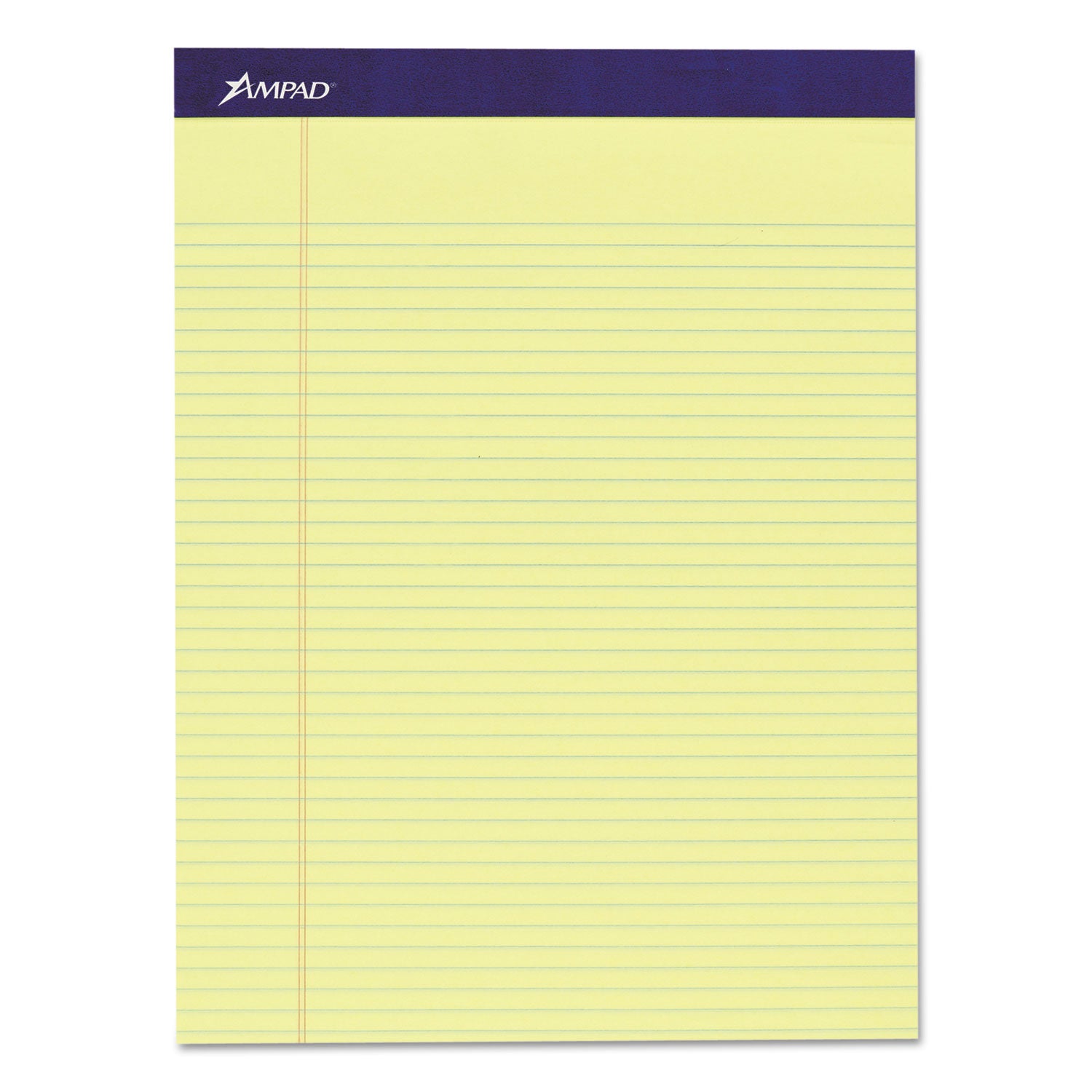 Legal Ruled Pads, Narrow Rule, 50 Canary-Yellow 8.5 x 11.75 Sheets, 4/Pack - 