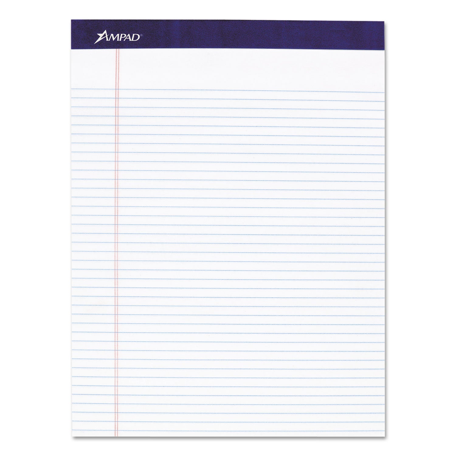 Legal Ruled Pads, Narrow Rule, 50 White 8.5 x 11.75 Sheets, 4/Pack - 