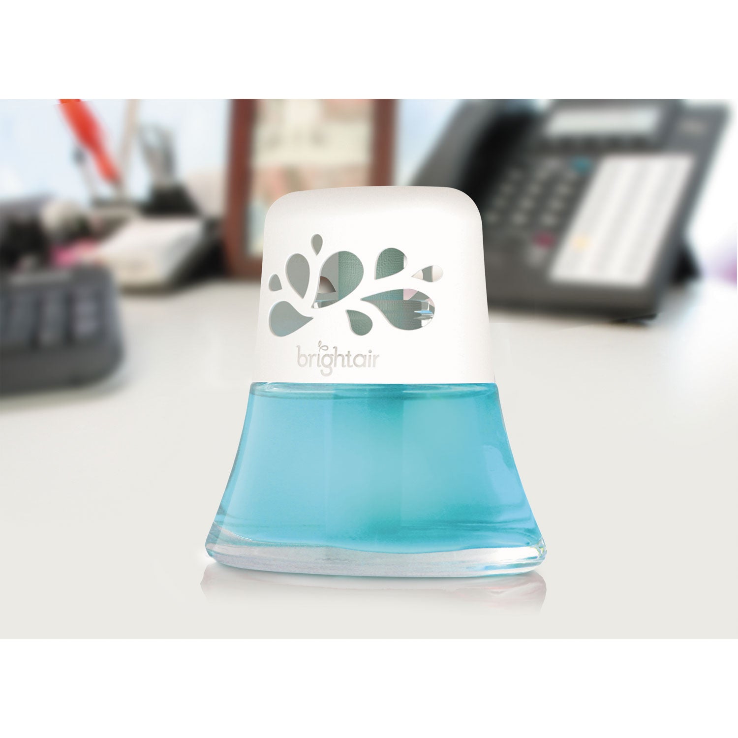 Scented Oil Air Freshener, Calm Waters and Spa, Blue, 2.5 oz, 6/Carton