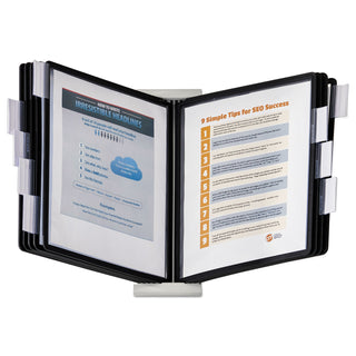 InstaView Expandable Desktop Reference System, 10 Panels, Black Borders - 