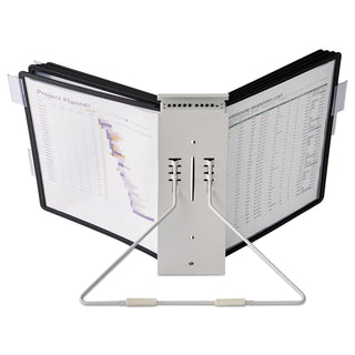 InstaView Expandable Desktop Reference System, 10 Panels, Black Borders - 