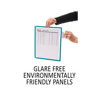 VARIO Magnetic Wall Reference System, 5 Panels, 10 Pockets, Assorted Borders - 