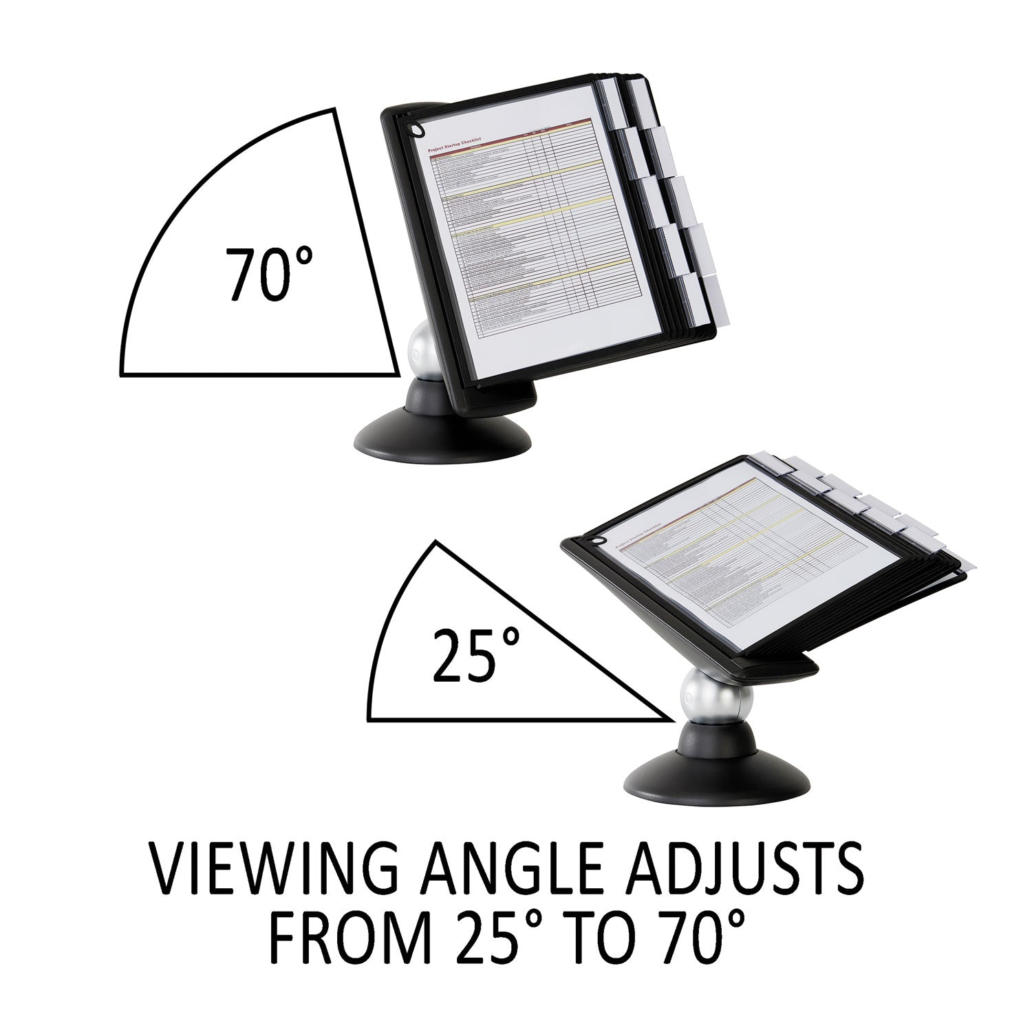 SHERPA Motion Desk Reference System, 10 Panels, Black Borders - 