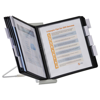 InstaView Expandable Desktop Reference System, 10 Panels, Black Borders - 