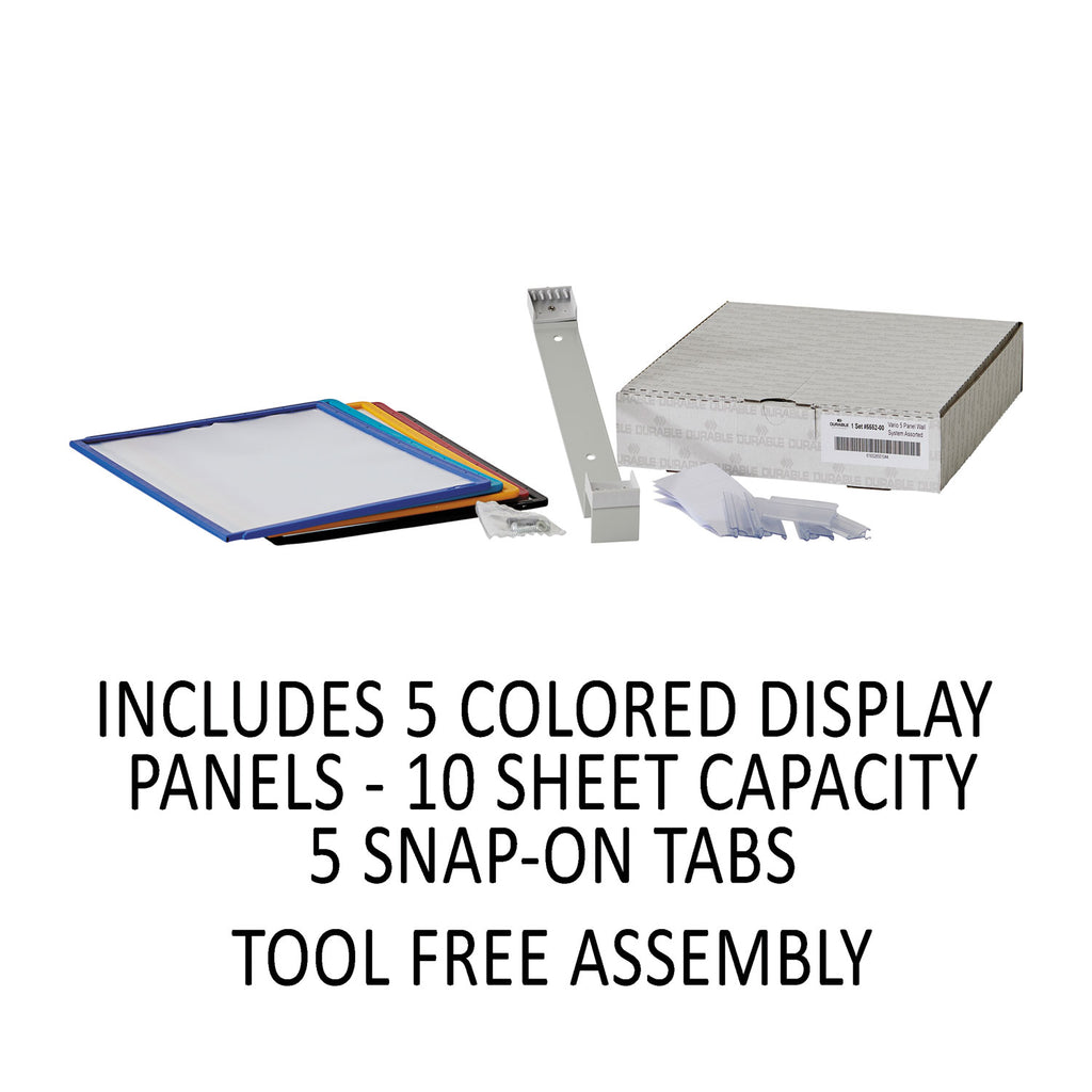 VARIO Wall Reference System, 5 Panels, Letter, Asst. Borders and Panels - 