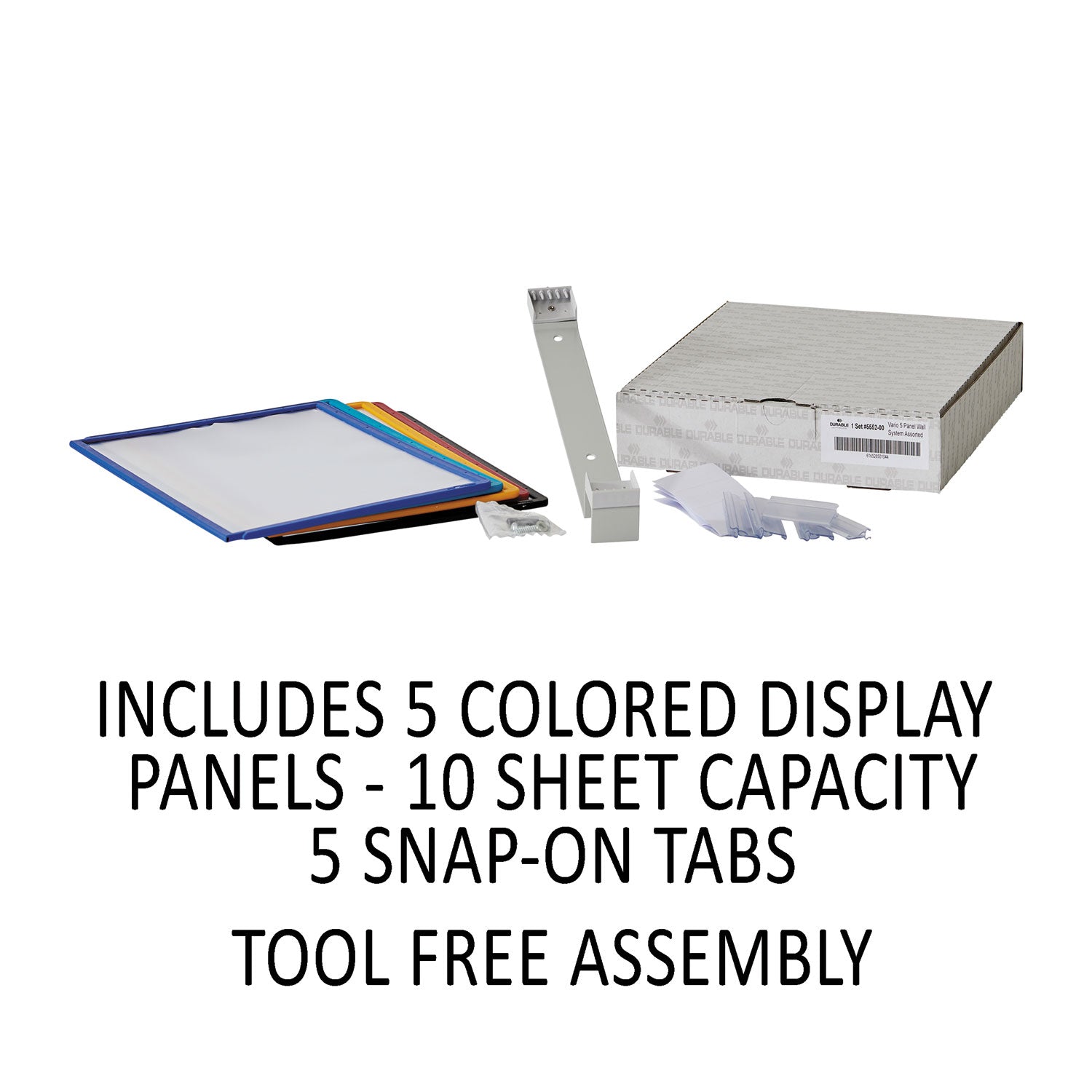 VARIO Wall Reference System, 5 Panels, Letter, Asst. Borders and Panels - 