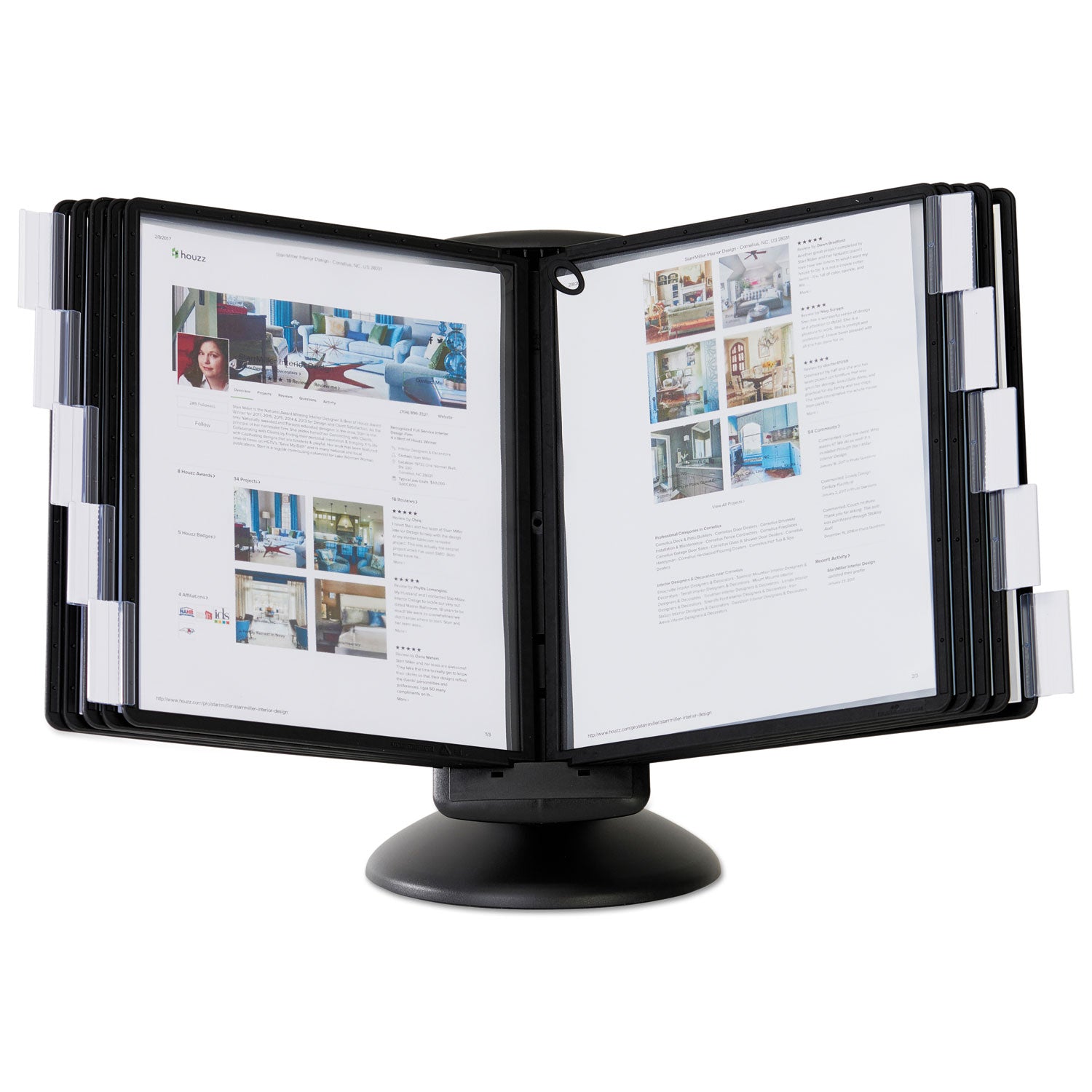 SHERPA Motion Desk Reference System, 10 Panels, Black Borders - 