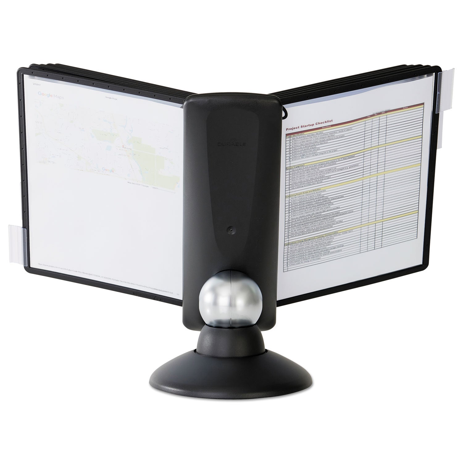 SHERPA Motion Desk Reference System, 10 Panels, Black Borders - 
