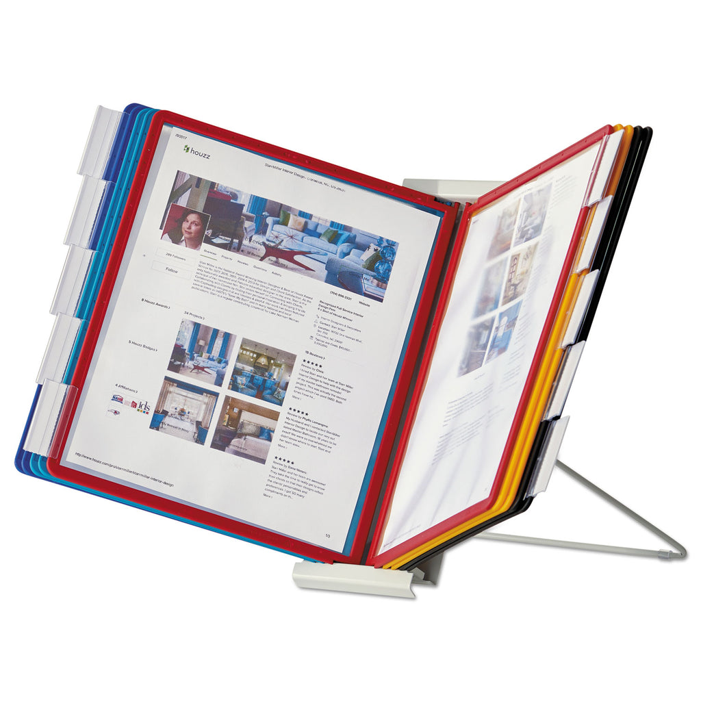 InstaView Expandable Desktop Reference System, 10 Panels, Assorted Borders - 