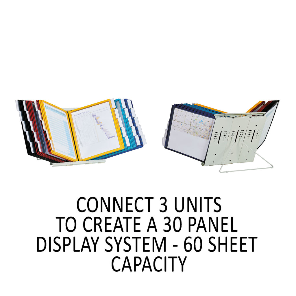 InstaView Expandable Desktop Reference System, 10 Panels, Assorted Borders - 