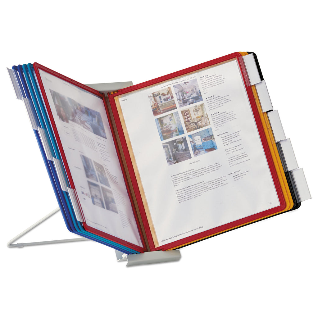 InstaView Expandable Desktop Reference System, 10 Panels, Assorted Borders - 