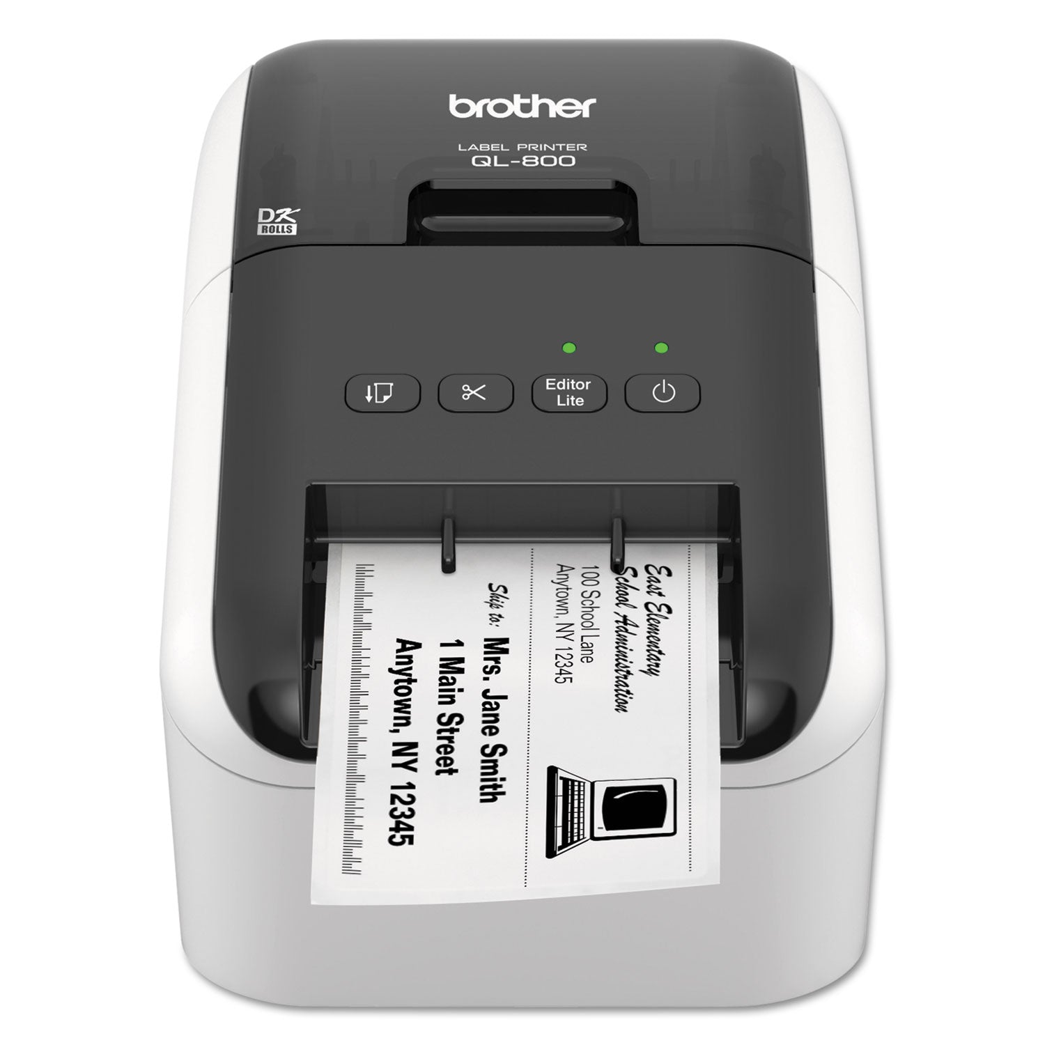 QL-800 High-Speed Professional Label Printer, 93 Labels/min Print Speed, 5 x 8.75 x 6
