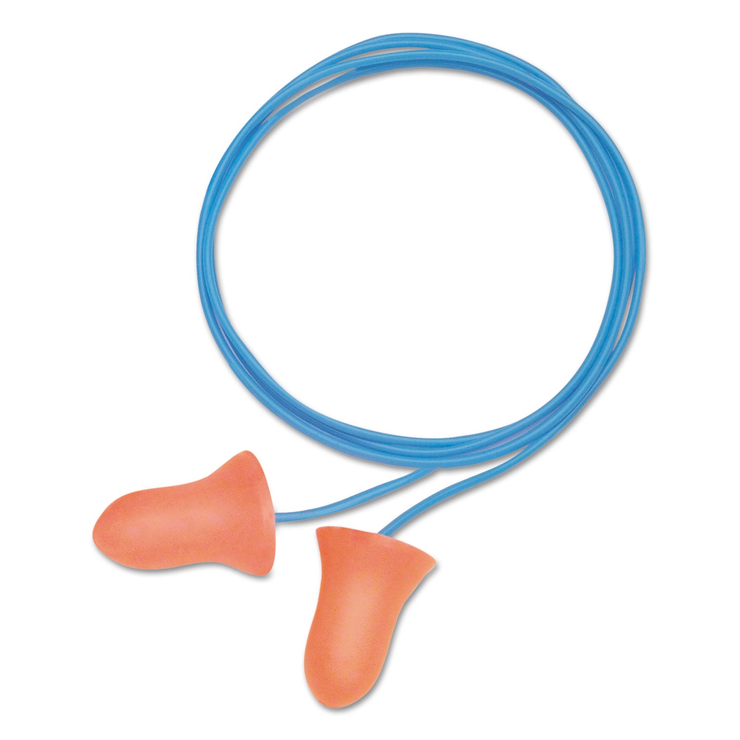 MAXIMUM Single-Use Earplugs, Corded, 33NRR, Coral, 100 Pairs - 