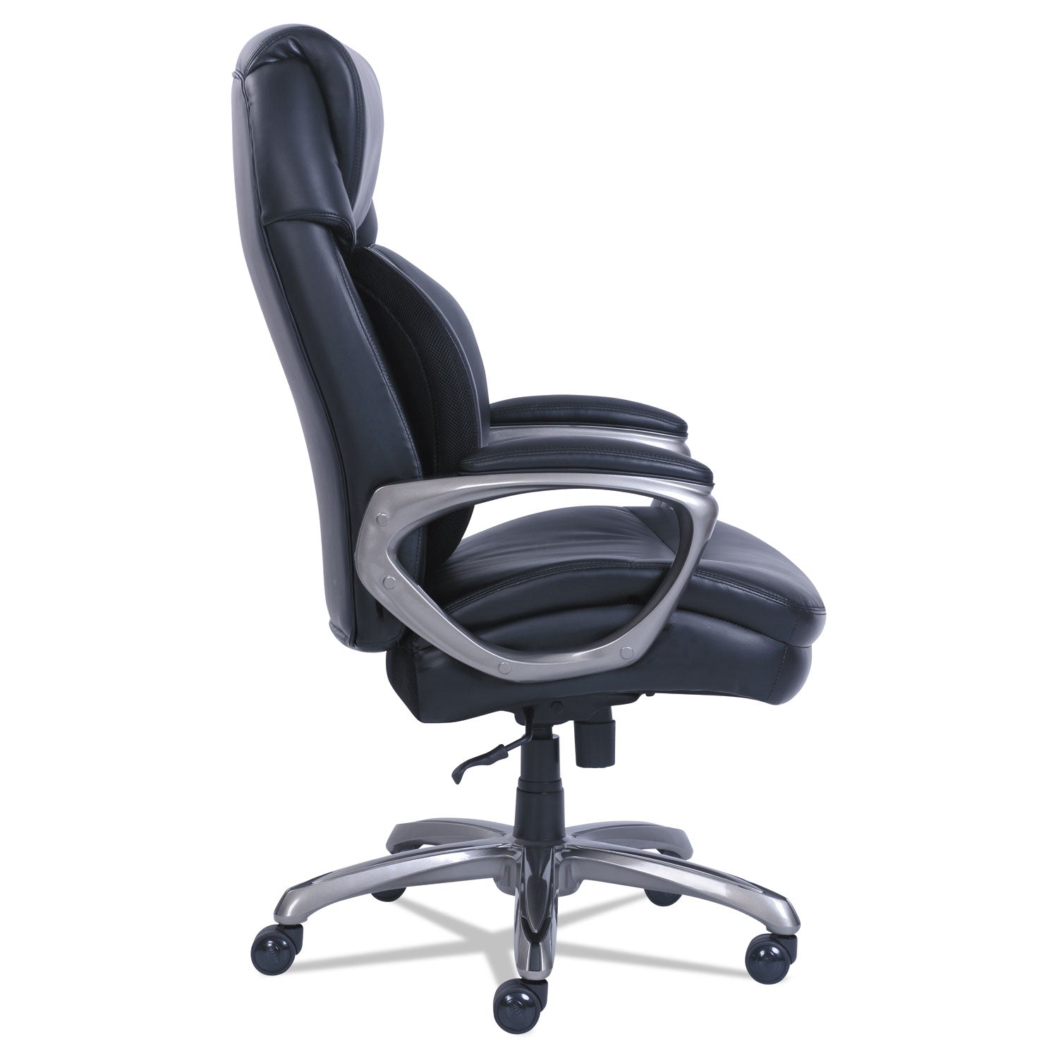 cosset-big-and-tall-executive-chair-supports-up-to-400-lb-19-to-22-seat-height-black-seat-back-slate-base_srj48964 - 5