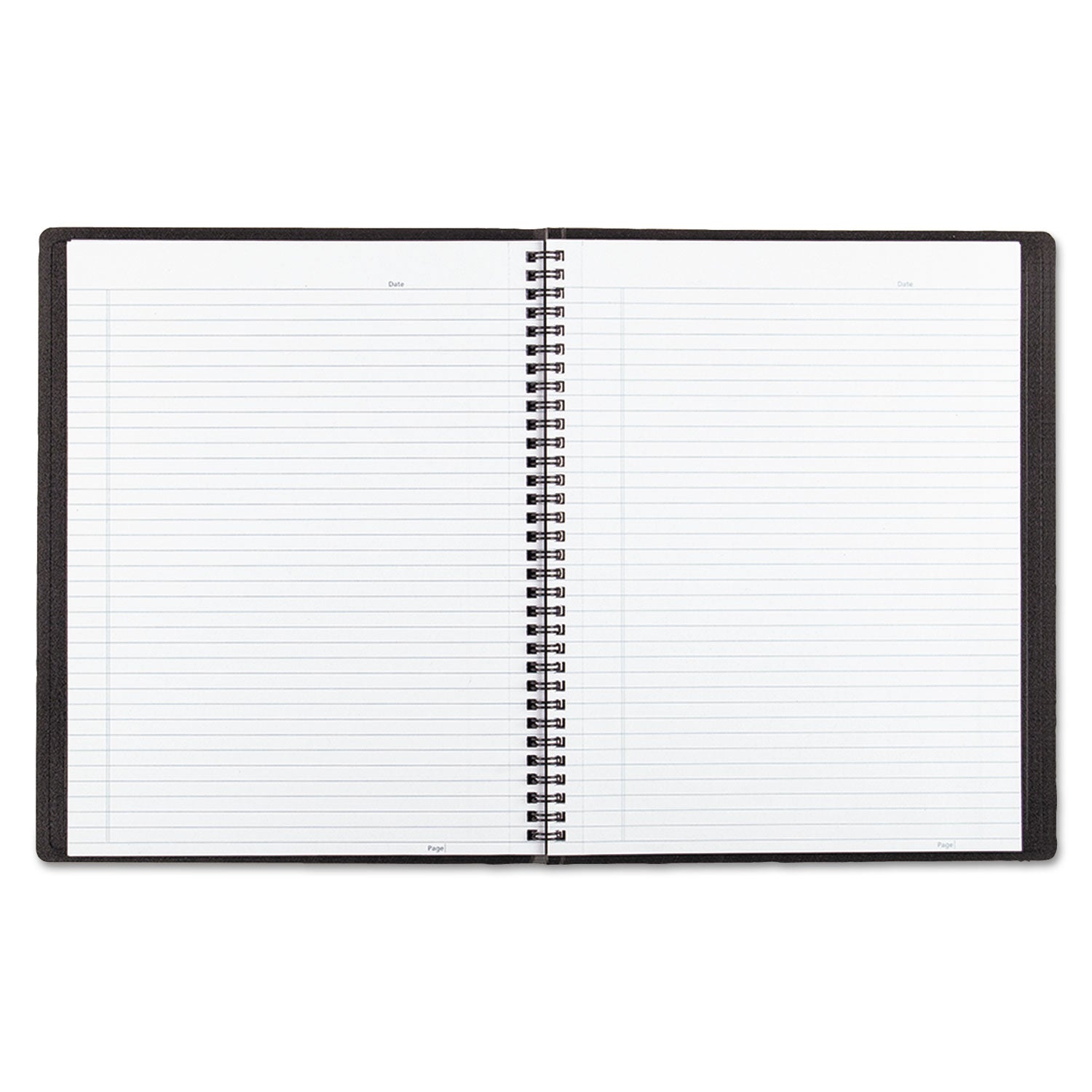 Duraflex Poly Notebook, 1-Subject, Medium/College Rule, Black Cover, (80) 11 x 8.5 Sheets - 