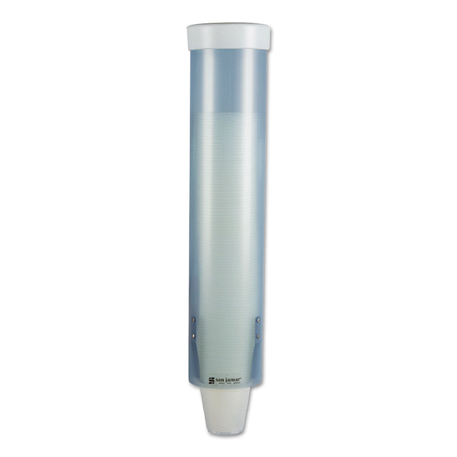 Adjustable Frosted Water Cup Dispenser, For 4 oz to 10 oz Cups, Blue - 