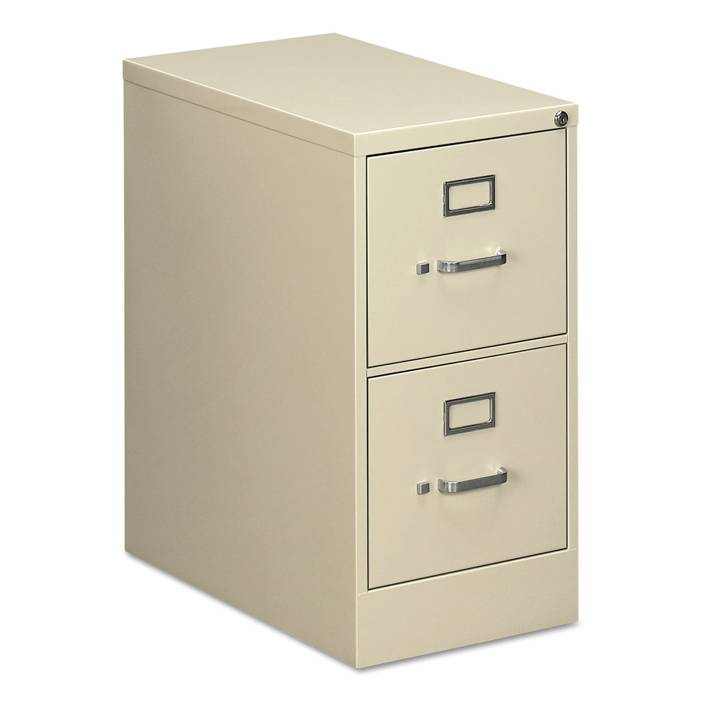 Two-Drawer Economy Vertical File, 2 Letter-Size File Drawers, Putty, 15" x 25" x 28.38