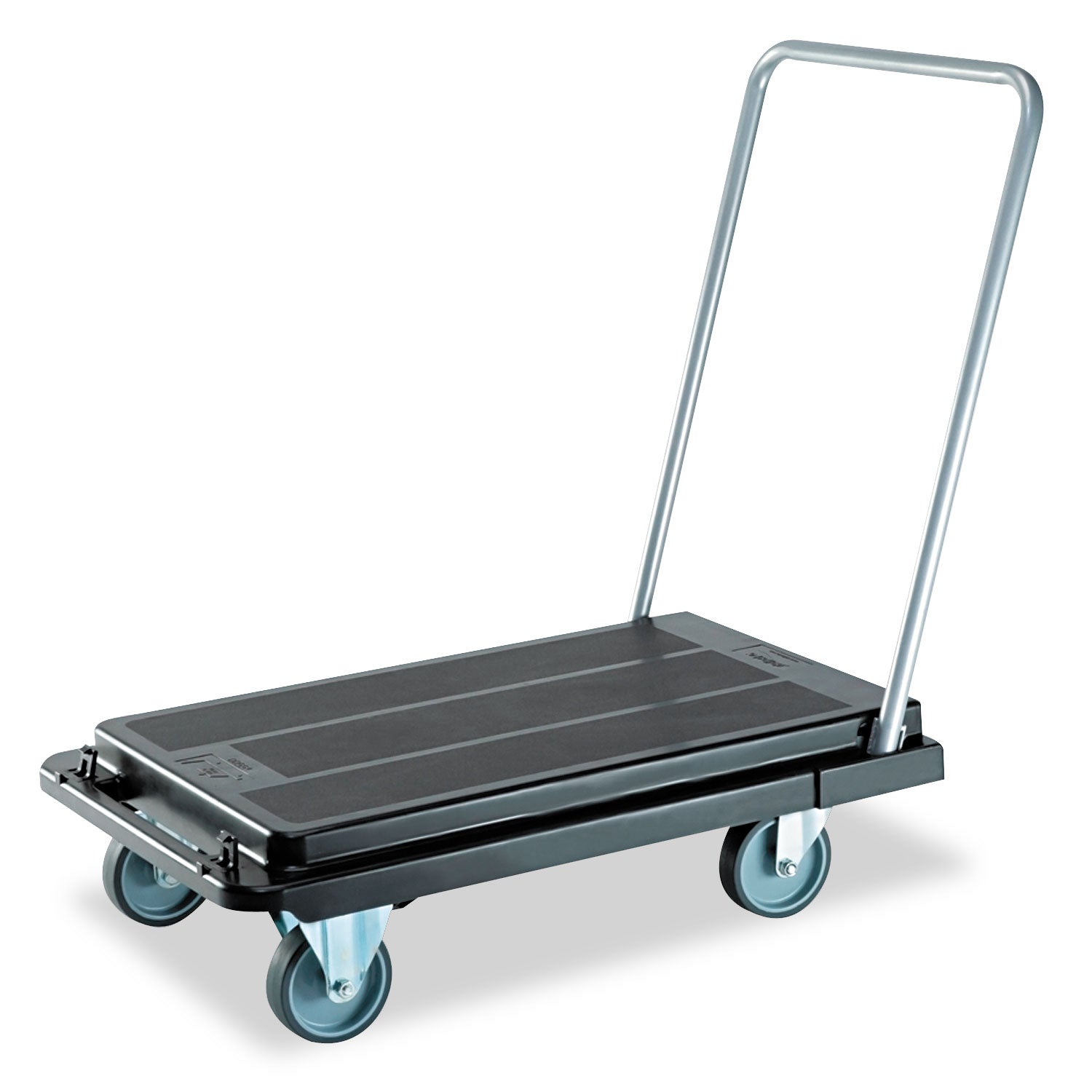 Heavy-Duty Platform Cart, 300 lb Capacity, 21 x 32.5 x 37.5, Black - 