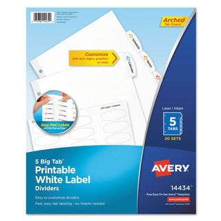 big-tab-printable-white-label-tab-dividers-5-tab-11-x-85-white-20-sets_ave14434 - 1