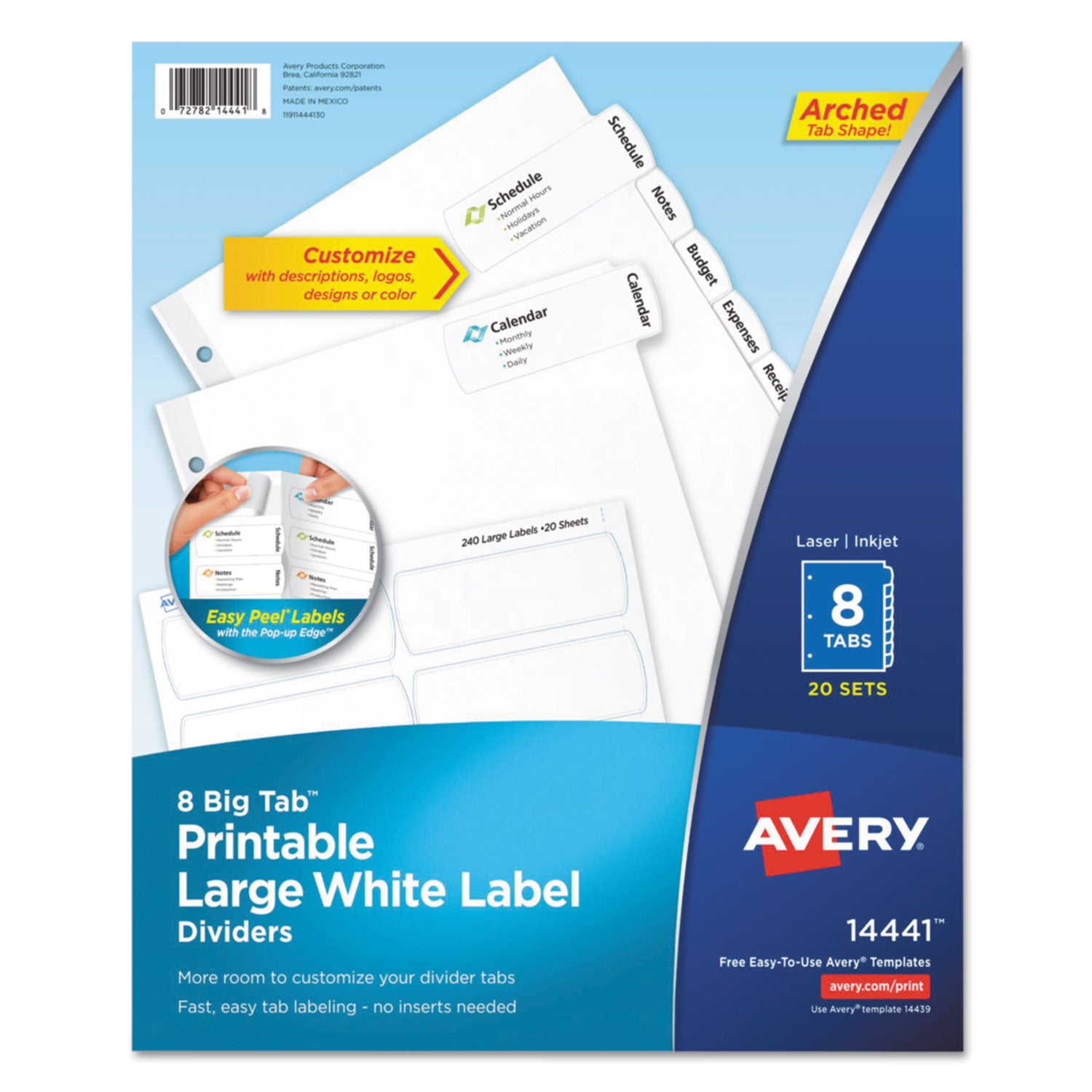 big-tab-printable-large-white-label-tab-dividers-8-tab-11-x-85-white-20-sets_ave14441 - 1