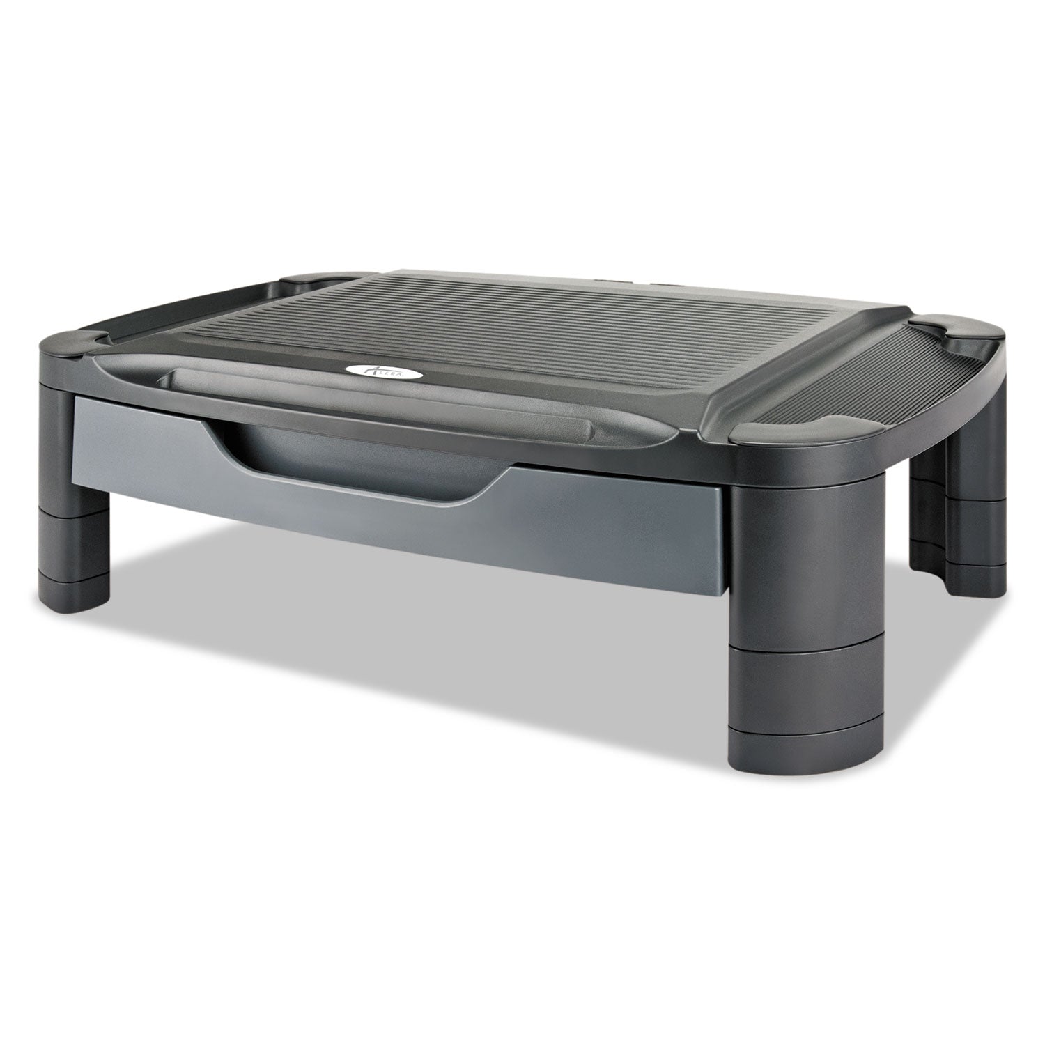 3-in-1-cart-stand-plastic-3-shelves-1-drawer-100-lb-capacity-2163-x-1375-x-2475-black-gray_aleu3n1bl - 6