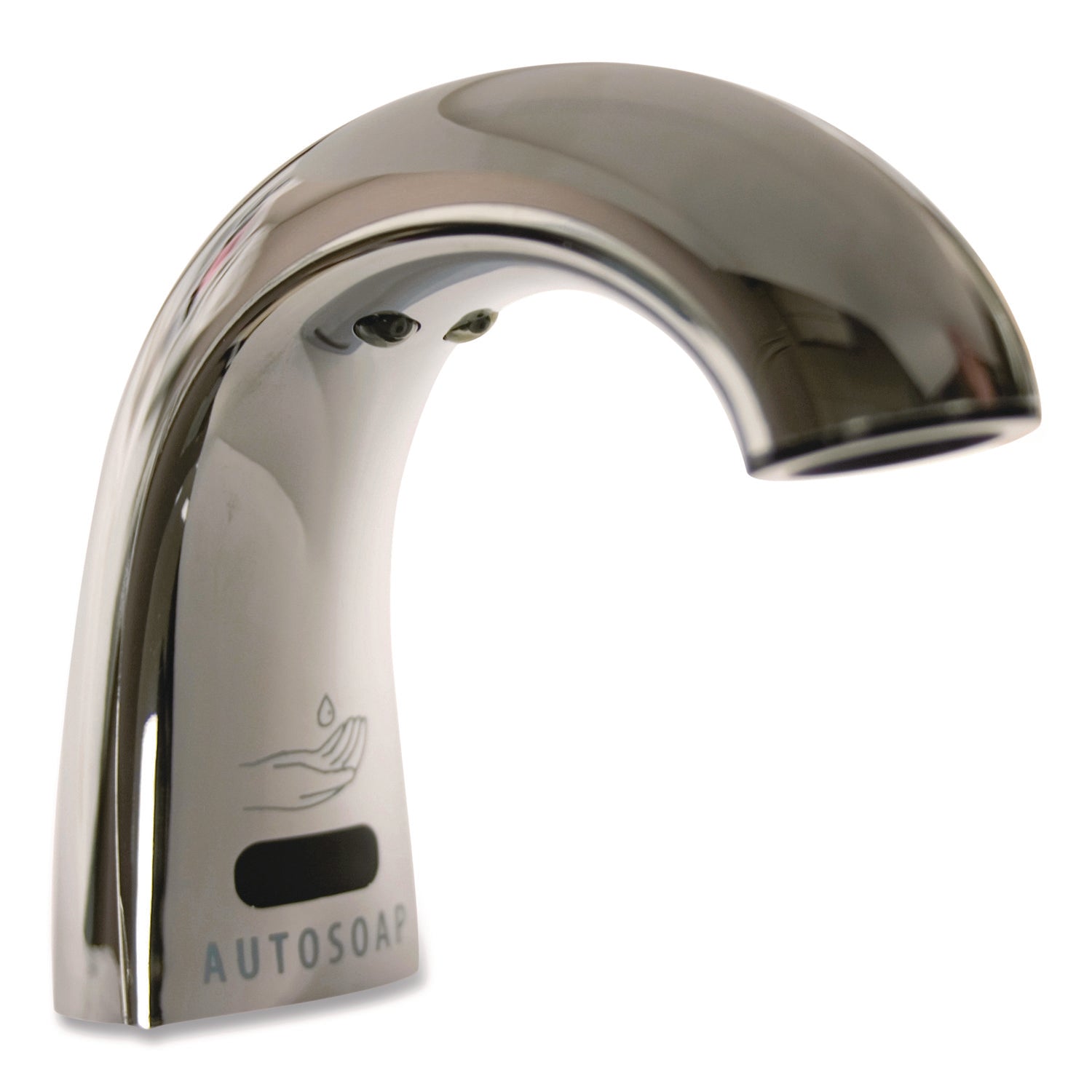 One Shot Soap Dispenser - Touch Free, Foam, 1.9 x 5.5 x 4, Polished Chrome, 10/Carton